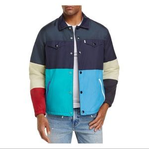 LEVIS Color-block Coach Trucker Jacket NWOT